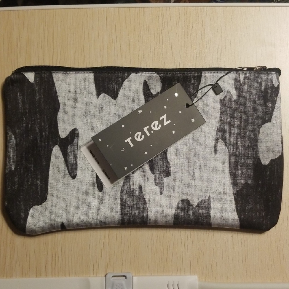 Terez Cosmetic Pouch Heather Gray Camo